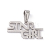 304 Stainless Steel Charms STAS-G284-06P-1