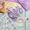 Globleland 1 Set Birthday Cake PET Hollow Out Drawing Painting Stencils DIY-GL0004-111-4