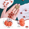 30 Pieces Pumpkin Charms Pendants Thanksgiving Pumpkin Charms Alloy Enamel Charm for Jewelry Necklace Bracelet Earring Making Crafts JX294A-7