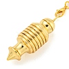 Rack Plating Brass Coil Dowsing Pendulums AJEW-B106-02G-2