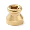 Golden Plated Round Shaped Wax Seal Brass Stamp Head STAM-K002-01G-06-2