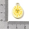 Printed Alloy Pendants ENAM-F160-02G-4