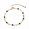 Brass Enamel Link Bracelets BJEW-EE0003-13G-1