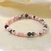 Natural Zebra Jasper Bead Stretch Bracelets X-BJEW-K212-A-035-8