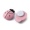 Spray Painted Wood Cabochons WOOD-WH0024-119D-1