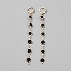 Alloy Flat Round Tassel Leverback Earrings EJEW-WH0020-36B-1