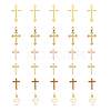 SUPERFINDINGS 36Pcs 6 Style Long-Lasting Plated Brass Charms KK-FH0005-19-1