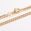 Eco-Friendly Rack Plating Brass Chain Necklaces MAK-J016-02G-A3.0-FF-1