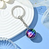 Round Glass Beads Keychain KEYC-YW00066-07-1