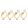 Brass Micro Pave Clear Cubic Zirconia Peg Bails Cuff Finger Ring Settings KK-S360-014-NF-5