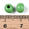 Spray Painted Round Natural Schima Wood Beads WOOD-A018-6mm-08-3