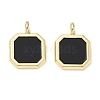 Alloy Acrylic Pendants AL-CBA4262-03G-02-1