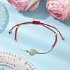 Glass Seed Braided Beaded Bracelets for Women BJEW-MZ00130-02-1