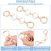 Unicraftale 2Pcs Alloy Enamel Crescent Moon Link Purse Strap Extenders FIND-UN0001-73B-5