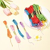 7 Sets 7 Colors Cotton Crochet Threads OCOR-FS0001-02B-7