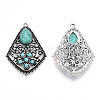Synthetic Turquoise Pendants TIBEP-TAC0003-08AS-2
