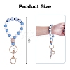 Silicone Round Beaded Keychain Wristlet KEYC-SW00006-04-3