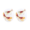 Alloy Enamel Stud Earrings PW-WGBCA2B-02-1