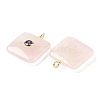 Natural Rose Quartz Pendants G-H318-02G-03-2