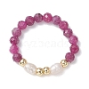 Natural Mixed Gemstone Finger Rings RJEW-JR00971-4
