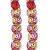 Electroplate Baking Paint Transparent Glass Beads Strands GL-CBA17FF-01-3