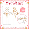 6Pcs Alloy Rhinestone Hair Sticks for Women OHAR-FG0001-08KCG-2