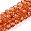 Baking Paint Transparent Glass Beads Strands LS-DGLA-A035-T6mm-A04-1