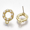 Alloy Stud Earring Findings X-PALLOY-T065-30-2