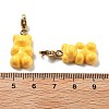 Bear Resin Pendant Decorations STAS-M092-01G-4