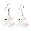 Glass Dangle Earrings EJEW-MZ00317-1