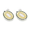 Fruit Alloy Enamel Charms PALLOY-S058-01P-11-2