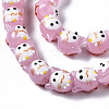 Handmade Bumpy Lampwork Beads Strands LAMP-Q031-006-2