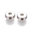 Tarnish Resistant 201 Stainless Steel Grooved Spacer Beads STAS-P239-05P-1