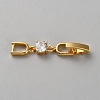 Brass Watch Band Clasps KK-WH0056-90G-1