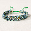 Bohemian Style Glass Beaded Braided Bead Bracelets IT8808-7-1