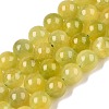 Dyed Natural White Jade Beads Strands G-T138-8mm-210-9-4