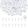 CHGCRAFT 100Pcs Plastic Golf Tees AJEW-CA0003-40-1