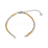 304 Stainless Steel Chain Bracelet Makings AJEW-JB00996-02-1