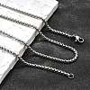 Tarnish Resistant 304 Stainless Steel Box Chain Necklaces X-NJEW-P244-01P-4