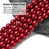 Eco-Friendly Glass Pearl Beads Strands X-HY-A008-14mm-RB084-3