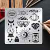 Magic Theme Stainless Steel Stencil Template DIY-WH0279-094-6