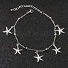 Bohemia Style Ocean Theme 304 Stainless Steel Anklets WG73A42-08-1