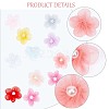 Gorgecraft 100Pcs 10 Colors Organza 5-Petal Flower Ornament Accessories DIY-GF0006-94-6