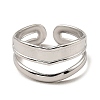 304 Stainless Steel Open Cuff Rings RJEW-Z018-13P-2