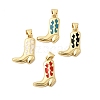 Brass Enamel Pendants KK-H267-117G-1