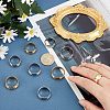 Unicraftale 12Pcs 12 Style Stainless Steel Grooved Finger Ring Settings STAS-UN0031-36-2