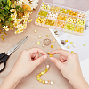   375Pcs 15 Color Spray Painted Crackle Glass Beads DIY-PH0003-88-WH-6