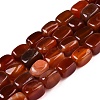 Natural Red Agate(Dyed & Heated) Beads Strands G-T138-104-4