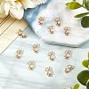 CHGCRAFT 12Pcs Brass Clear Cubic Zirconia Charms KK-CA0003-22-5