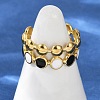 304 Stainless Steel Adjustable Cuff Rings RJEW-Q015-01G-B-4